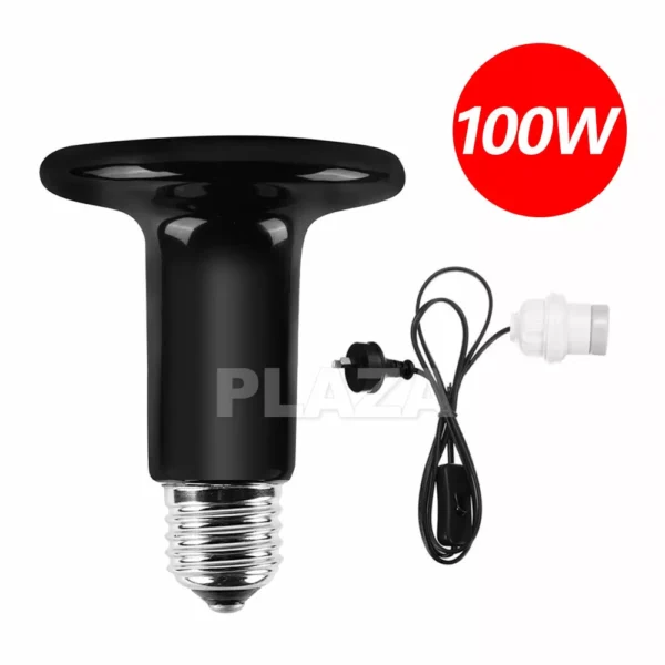 100W Ceramic Heat Lamp & Holder